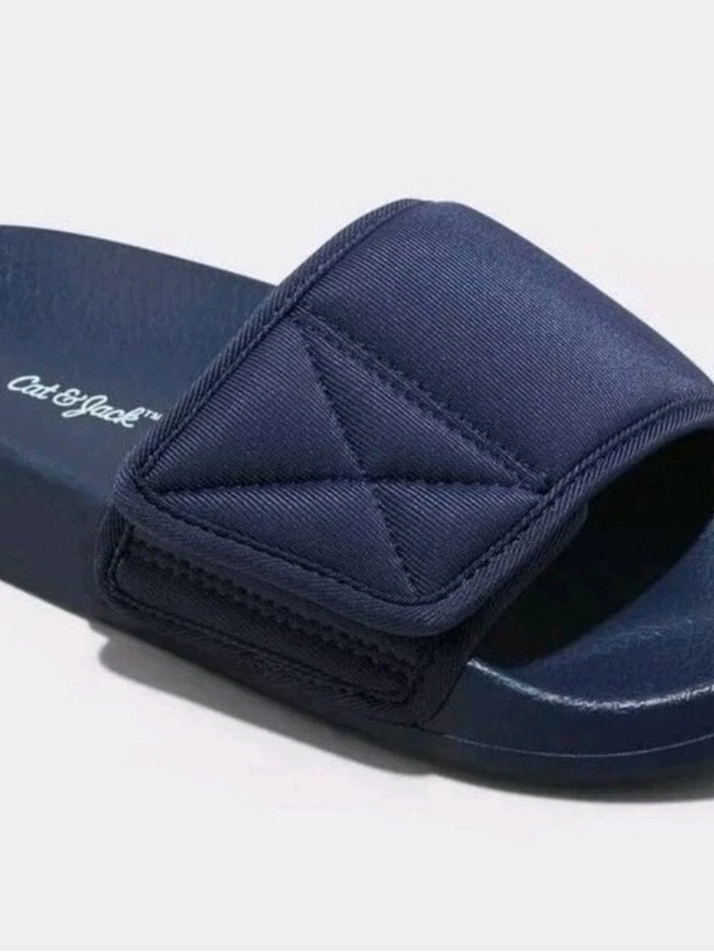Cat & Jack Navy Slide Sandals for Kids - Picture 2 of 6
